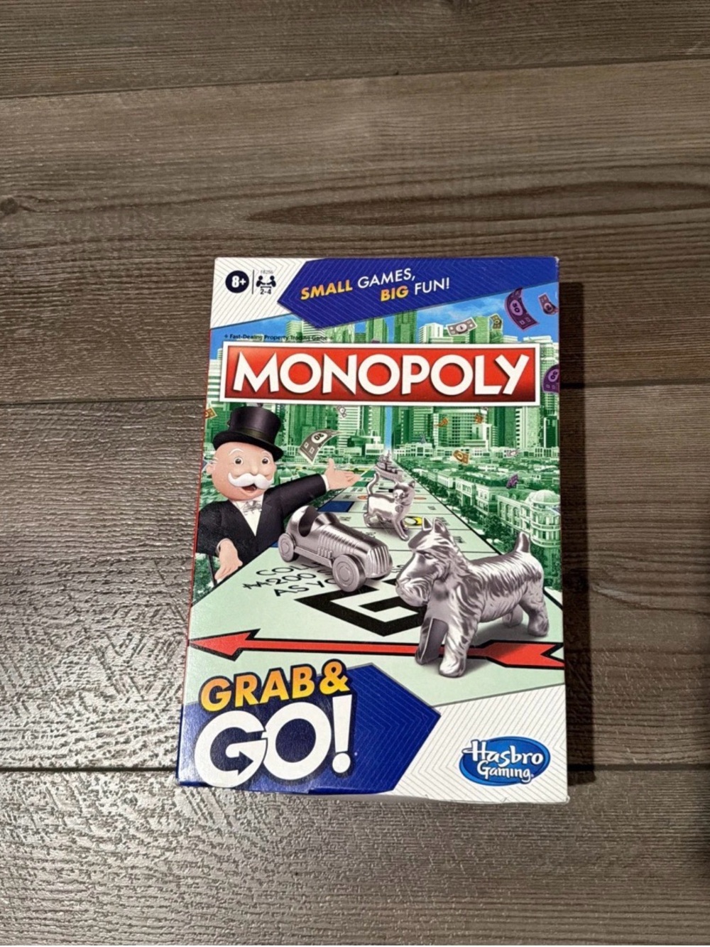 Hasbro Monopoly Grab & Go! Travel Board Game - Green